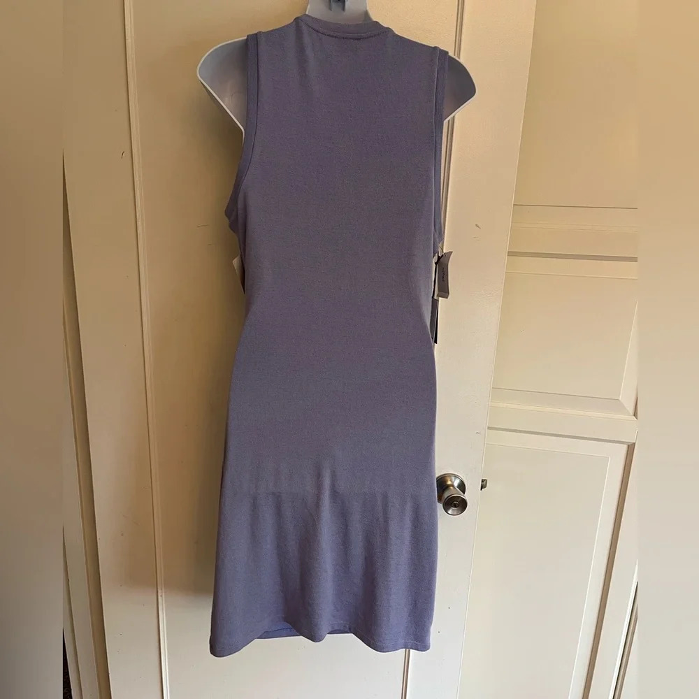 Wilfred Free Jada cutout bodycon lavender color size large. Vacation party dress - Picture 4 of 13